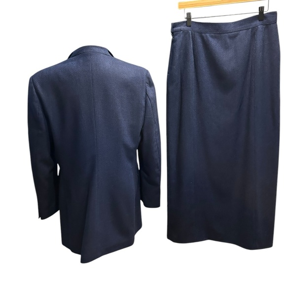 Gianfranco Ebeyer Elegant Blue Blazer and Skirt Set size 12 - Picture 2 of 11